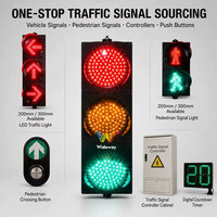 Semáforo LED de 200 mm y 3 Luces para Proyectos de Intersecciones Municipales, Rojo, Amarillo, Verde, IP65, Solución de Señalización de Tráfico Personalizable