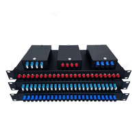 4-Port-Leergehäuse für ODF, Outdoor 4FO Glasfaser SC/FC Patchpanel, Mini-ODF mit 4 Anschlüssen, Wandmontage-Glasfasergehäuse für FTTH