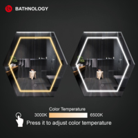 Miroir à écran tactile personnalisé en gros Hotel Espelho avec miroir de salle de bain et lumière LED verre décoratif moderne compact 20 pièces