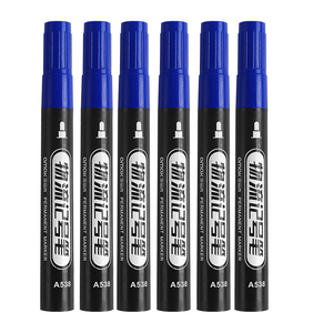 Điểm trung bình gỗ đánh dấu bút với cảm thấy lời khuyên vĩnh viễn mực đen xanh đỏ dày cơ sở dầu cho hậu cần carton - Product Image 6