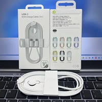 Cable de Carga Rápida USB-C de 60W para iPhone 17/16, Cable de Datos Tipo-C con Cordón de Nailon, Carga PD para Teléfono Móvil iPhone/Samsung