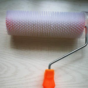 Antong Plastic Needle Punched Roller <b>Brush</b> Round Strip Industrial Paint Roller For Building Materials - Product Image 2
