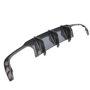Carbon Fiber Rear Bumper Fins Spoiler Wing <b>Lip</b> <b>Splitter</b> Diffuser for Mercedes Benz W204 C63 2012-2014 - Product Image 4