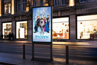 Écran publicitaire LCD sur pied de 55 pouces à haute luminosité, étanche IP65/IP66 pour extérieur, affichage numérique pour ascenseur 4K
