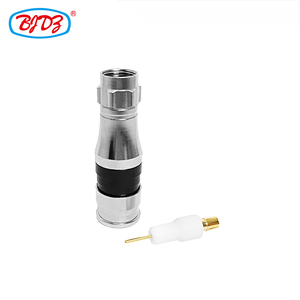 Компрессионный разъем F-типа (штекер) для коаксиального кабеля RG11, в наличии на складе - Product Image 1