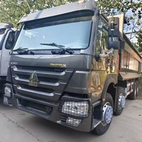 Восстановленный самосвал HOWO 8x4, 371 л.с., Евро-2, леворульный, б/у, для транспортировки в африканских шахтах