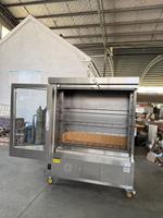 Four à rôtir au charbon de bois en acier inoxydable, équipement commercial pour rôtir le poulet