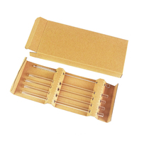 Ensemble de pailles réutilisables en verre borosilicate transparent avec brosse de nettoyage, 5 pièces, écologiques, certifiées LFGB, accessoires de bar
