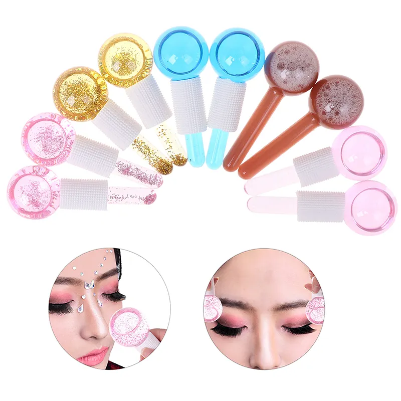 Màu Xanh Ice Globe Facial Massager Mặt Vẻ Đẹp Tùy Chỉnh Màu Hồng Làm Mát Ice Globes Cho Mặt Màu Xanh