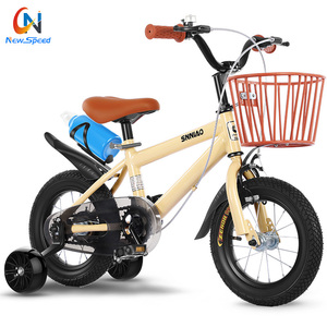 Bicicleta Infantil al por Mayor de 12-16 Pulgadas con una Sola Velocidad, Canasta de Plástico y Ruedas de Entrenamiento NS-545, Pedal Ordinario - Product Image 3