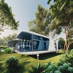 Petite maison mobile à deux étages Maison conteneur portable extensible pour hôtels <span class=keywords><strong>de</strong></span> villégiature Camping Espaces <span class=keywords><strong>de</strong></span> travail Kits <span class=keywords><strong>de</strong></span> bureau Boutique Appartements - Product Image 1