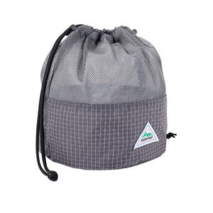 Mesh <b>Patchwork</b> Drawstring Beach Foldable Lightweight Casual Storage <b>Bag</b> For Travel Outdoor Customizable Sundries Organizer - Product Image 5