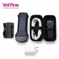 Appareil d'échographie portable noir et blanc pour l'enseignement vétérinaire, scanner B/N avec écran 12 pouces et clavier complet pour la formation en école vétérinaire