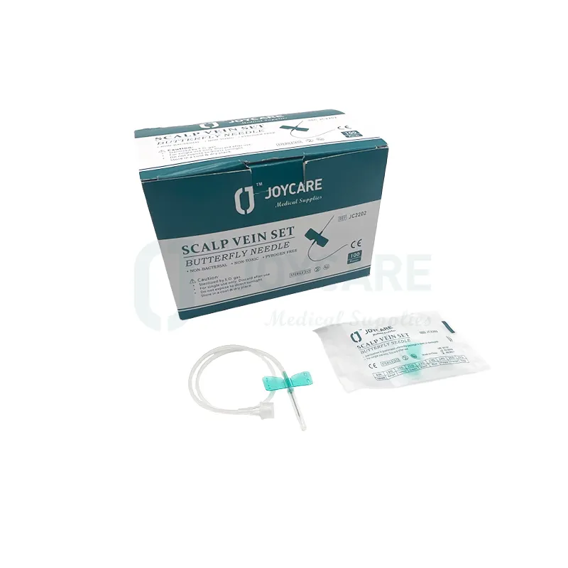 Disposable Medical Consumables IV 21G 23G Scalp Vein Set Butterfly Needle