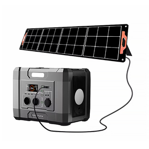Panneau solaire portable 1030,4 Wh, banque d'alimentation à charge rapide bidirectionnelle, LiFePO4, onde sinusoïdale pure, charge sans fil, télécommande de voiture, lampe de poche - Product Image 3