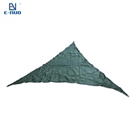 Voile d'ombrage triangulaire en PE résistante à la chaleur pour jardin extérieur, protection solaire