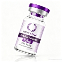 Étiquettes personnalisées pour flacons de peptides en vinyle de 2 ml, 10 ml, 15 ml, autocollants imperméables pour flacons cosmétiques, étiquettes d'emballage pour poudre de peptides