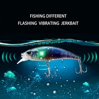 NOUVEAU Leurre de pêche vibrant en plastique dur, leurre automatique à vibration électronique, leurre de pêche électrique à lumière LED, leurre de pêche robotique