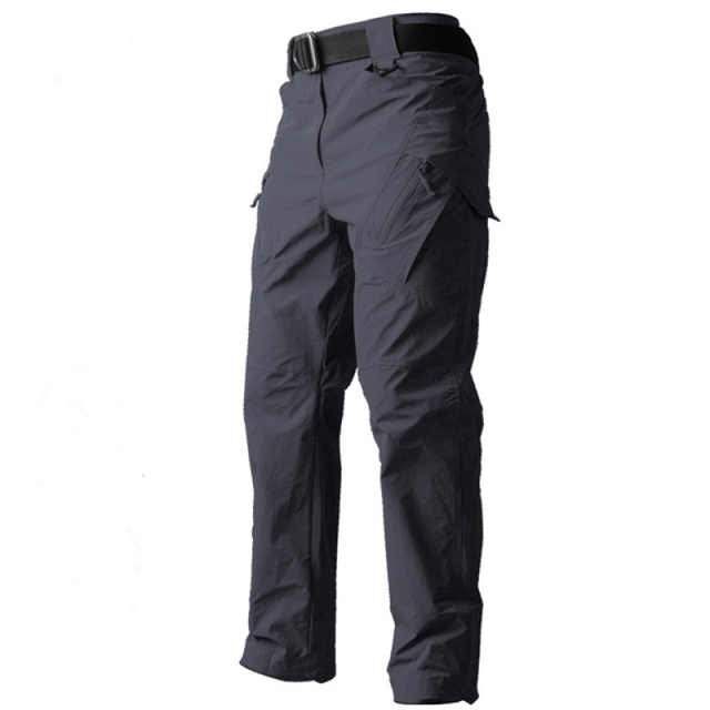 Men's Improved Quick Dry Tactical Pants Waterproof Canvas Nylon Windproof Printed Decoration Loose Fit Work Trousers