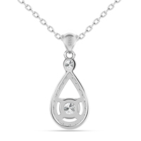 Certificat GRA Pendentif Moissanite Luxe Plaqué Or 18K Délicat Argent Sterling 925 Hypoallergénique Bijoux Moissants