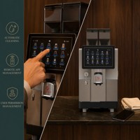 Machine à café compacte du grain à la tasse S900, 34 cm de large, empreinte de place réduite, idéale pour les petits comptoirs de café
