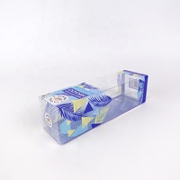 Boîte d'emballage en plastique PET transparente personnalisée, boîte pliante transparente pour cosmétiques, diffuseur de parfum, coffret cadeau