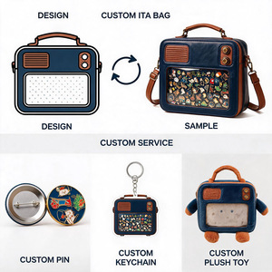 กระเป๋า Ita Bag แบบสั่งทำ หนัง PU ลายการ์ตูน สายสะพายปรับได้ ปิดด้วยซิป ใช้ได้ทุกฤดู ใช้ได้ทุกวัน - Product Image 3