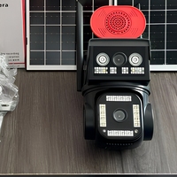 Caméra PTZ solaire 4G AOV V460 4MP à double objectif, suivi humanoïde par IA, caméra de surveillance extérieure 24h/24 et 7j/7 HE