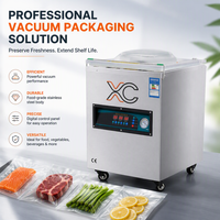 Machine d'emballage sous vide à couvercle convexe XC-380 pour boîtes de conserve, viande et fruits de mer, 220V/50Hz, 100KPa, 40kg, pompe 2.0L, automatique