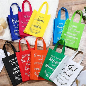 Bolsas de mano no tejidas cristianas de Pascua de 14x10 pulgadas, verso bíblico reutilizable a granel, bienvenida, <span class=keywords><strong>Semana</strong></span> <span class=keywords><strong>Santa</strong></span> para primera comunión - Product Image 4