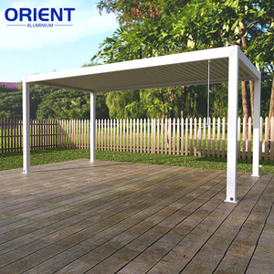 Pergola électrique manuelle en aluminium 6063/T5, système imperméable moderne pour l'extérieur, taille personnalisée, pergola 3x3 avec test TUV - Product Image 1