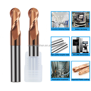 HRC55-60 kekerasan tinggi <span class=keywords><strong>CNC</strong></span> <span class=keywords><strong>Router</strong></span> kayu Bit tunggal berlian dilapisi Spiral lancip bola hidung ujung pelubang 6mm/8mm lurus kayu/logam - Product Image 3