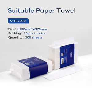 Distributeur d'essuie-mains de 200 feuilles pour salles de bains publiques, parfait pour sécher les mains après le lavage - Product Image 4