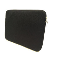 Housse de protection pour ordinateur portable en néoprène gaufré personnalisée, sac d'ordinateur imperméable, fabrication de pochettes pour ordinateur portable avec fermeture éclair pour iPad, macbook
