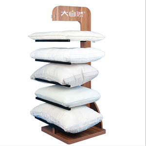 Soporte de exhibición de piso desmontable y extraíble personalizado Cojín de madera y metal Estante de almohada - Product Image 2