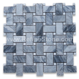 Panier en marbre blanc moderne RF Mosaïque tissée Dosseret RF Carrara Style pour murs intérieurs <span class=keywords><strong>Parquet</strong></span> Design Solution graphique - Product Image 4