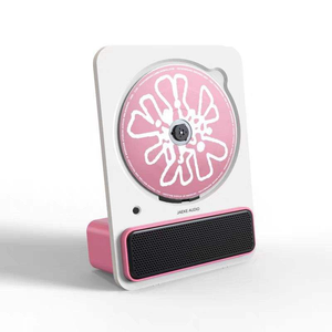 Reproductor de CD Retro de Pared, Diseño que Ahorra Espacio, Sistema de Audio BT Portátil, Reproductor de Música Vintage, Directo de Fábrica - Product Image 1