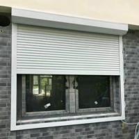 Porte enroulable moderne FRAME, résistante à la pluie et au vent, en aluminium, certifiée CE, volet roulant automatique, volet de sécurité, fonctionnement électrique
