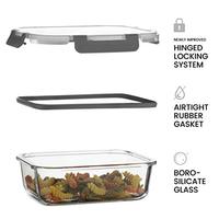 Boîtes à déjeuner rectangulaires hermétiques pour la préparation des repas, boîtes à déjeuner en verre pour micro-ondes, Offre Spéciale