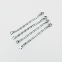 Chaîne de queue étendue fermoirs de coeur fermoirs de homard chaîne collier à faire soi-même fabrication de bijoux résultats chaîne d'extension