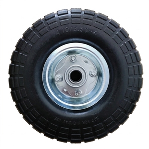 Rueda de Espuma de PU de <span class=keywords><strong>10</strong></span> <span class=keywords><strong>Pulgadas</strong></span> 4.<span class=keywords><strong>10</strong></span>/3.50-4 con Rodamiento de Bolas, Nueva, para Carretilla, Precio Económico - Product Image 4
