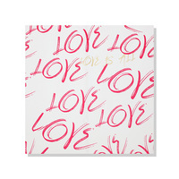 Papier d'emballage pour bouquet, enduit de PE, imperméable, multi-langues, motif « Je t'aime », lettres d'amour imprimées, emballage pour fleurs, 56x56cm
