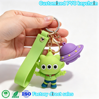 Porte-clés en PVC souple personnalisés et pour cadeaux d'entreprise, avec logo 2D et 3D sur mesure, porte-clés en caoutchouc souple