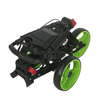 Chariot de golf pliable portable en alliage d'aluminium à trois roues pour le parcours de golf