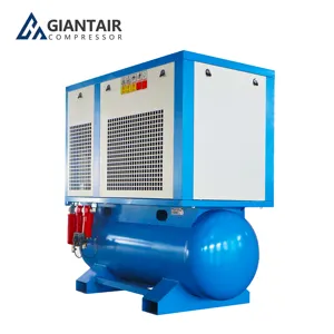 GiantAir 7.5kw 15kw 22kw Low Noise Air Screw Compressor In Stock Diesel Air Compressor For Laser Cutting