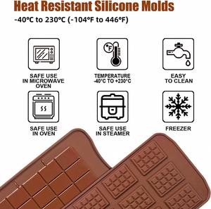 Moule en silicone antiadhésif de qualité alimentaire pour gaufres et barres énergétiques au chocolat, vente en gros sur mesure - Product Image 4