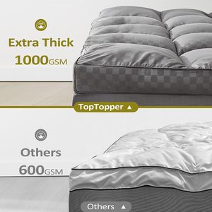 Surmatelas Queen Size, Matelas, Extra Thick Snow Down Alternative Overfilled Plush Pillow Top avec 8-21 ''Deep - Product Image 4