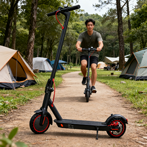 Trottinette électrique tout-terrain avec phare et feu arrière pour la conduite nocturne - Product Image 2