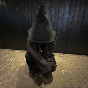 Sudadera con Capucha Personalizada de Estilo Urbano, Corte Cuadrado, Gruesa, con Estampado 3D en Relieve, para Hombre - Product Image 5