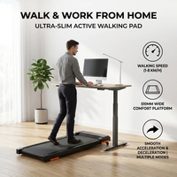 Caminadora Portátil para Debajo del Escritorio, Resistente, Pequeña, Ahorra Espacio, para Ejercicio en Interiores, con Certificación RoHS
